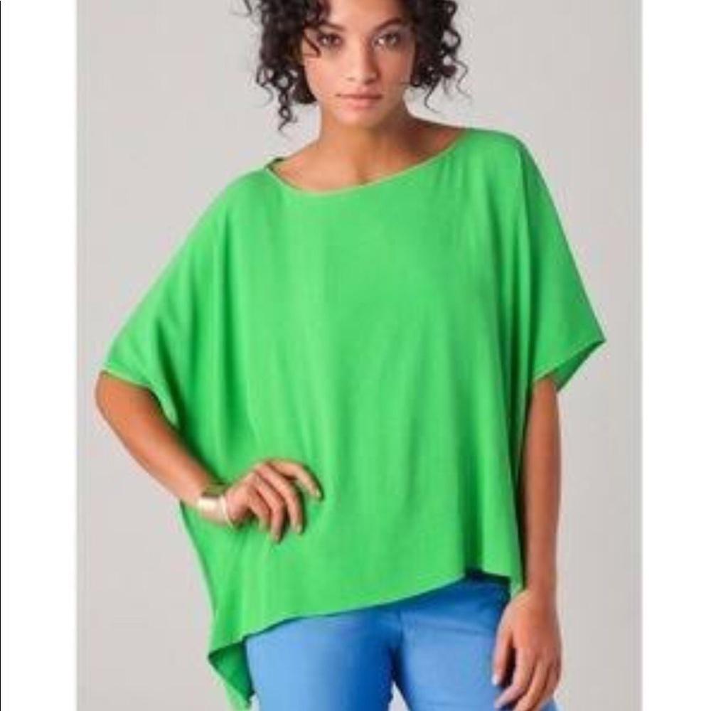 Diane vonfurstenberg M/L Tunic top Lagenlook boxy oversize NWOT